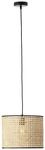 BRILLIANT Lampe Wiley Pendelleuchte 30cm rattan | 1x A60, E27, geeignet f&uuml;r