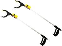 Spetebo Aluminium Greifhilfe mit Magnet 76 cm - 2 St&uuml;ck - Abfall Greifer Garten