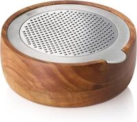 AdHoc CutnServe K&auml;sereibe & Feinreibe mit Auffangbeh&auml;lter aus Holz, Silber