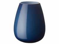 Villeroy und Boch Drop Vase Midnight Sky, 18,6 cm, Glas, Blau