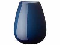 Villeroy und Boch Drop Große Vase Midnight Sky, 22,8 cm, Glas, Blau