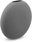 Cooee Design Vase Pastille aus Keramik in der Farbe Grau Handgefertigt, Durchmesser: