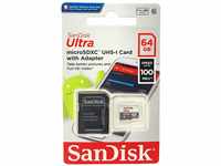 SanDisk Ultra Android microSDXC 64GB bis zu 48 MB/Sek, Class 10 Speicherkarte +