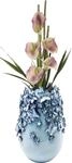 Kare Design Deko Vase Butterflies, hellblau, Keramikvase f&uuml;r Kunstpflanzen,