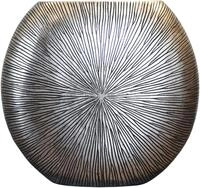VIVANNO Vase Deko Bodenvase Dekoration Fiberglas ATENA 50 x 55 x 18 cm Silber...