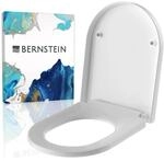 Bernstein WC Sitz U1002 in Wei&szlig; gl&auml;nzend D Form 46 x 36 x 5 cm Softclose