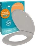 Calmwaters&reg; Premium WC Sitz einfache Montage, Toilettendeckel bis 250 kg, Made in