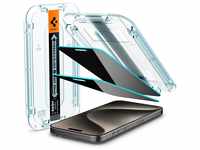 Spigen Glas.tR EZ Fit Sichtschutz Schutzfolie kompatibel mit iPhone 15 Pro Max,...