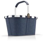 reisenthel carrybag herringbone dark blue &ndash; Stabiler Einkaufskorb mit viel Stauraum