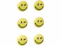FRANKEN Happy Magnets, Magnete mit Smiley rund, 6 Stück, Hochwertige...