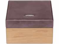 Windrose Wood Jewelry Box S Metallic Lilac