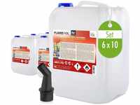 Höfer Chemie 60 L FLAMBIOL® Bioethanol 99,9% Premium (6 x 10 L) für Ethanol...