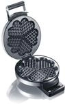 GRAEF Waffeleisen H&ouml;rncheneisen WA80 Edelstahl, Herzchenform, Kabelaufwicklung mit