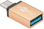 goobay 56622 USB-C/USB-A OTG Super Speed Adapter f&uuml;r den Anschluss von Ladekabeln -