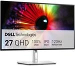Dell UltraSharp 27 Monitor - U2724D, QHD (2560x1440), 120Hz, IPS Black