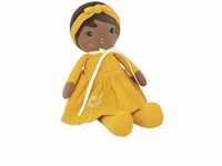 KALOO - Tendresse - Meine Erste Stoffpuppe Naomie - 25 cm Große Puppe - Gelbes Kleid