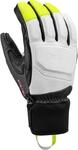 LEKI Griffin Prime 3D Handschuhe, White-Graphite-Ice Lemon, EU 9,5