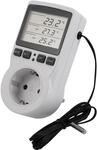 MC Power Digitales Steckdosen-Thermostat mit F&uuml;hler | TCU-441 | Temperaturregler mit
