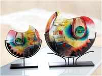 GILDE GLAS art Vase aus Glas - Geschenk - Geburtstag - Hochzeit - H 49 cm