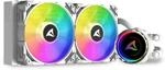 Sharkoon S80 RGB AIO Wasserk&uuml;hlung Wei&szlig;, Typ 240, 240mm Radiator, Kompatibel mit