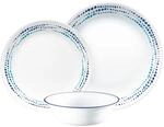 Corelle Geschirr-Set (12-teiliges Set, Ozeanblau) - Tafelservice f&uuml;r 4 Personen,
