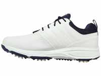 Skechers Herren Go Golf Torque Pro Golfschuh Sneaker, weiß/Marineblau, 45.5 EU
