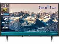SMART TECH TV 43 Zoll Full HD Fernseher, DVB-T2/C/S2, Dolby Audio, Hotel Mode,...