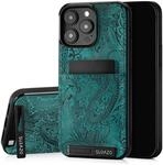 SURAZO Echtleder Back Case f&uuml;r Apple iPhone 15 Pro Max H&uuml;lle &ndash; Sto&szlig;festes Leder
