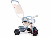 Smoby - Dreirad Be Fun Komfort Blau - Fahrzeug für Kinder ab 10 Monate - Mitwachsend