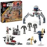 LEGO Star Wars 75372 Clone Trooper & Battle Droid Battle Pack, inkl. 4 Minifiguren, 5