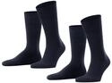 ESPRIT Herren Socken Basic Easy Multipack M So Baumwolle einfarbig 2 Paar, Blau