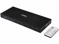 SpeaKa Professional 4x2 Port HDMI-Switch mit Audio-Ports 3840 x 2160 Megapixel