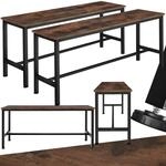 tectake&reg; 2X Sitzbank f&uuml;r Esszimmertisch, Industrial M&ouml;bel, Bank Esstisch,