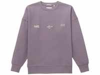 TOM TAILOR Jungen 1038363 Basic Oversized Sweatshirt mit Print, 32259-greyish Purple,
