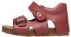 Falcotto BEA-Sandalen aus Leder mit Schnalle und Klettverschluss, Rot ,19 EU