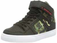 DC Shoes Jungen Pure High-top Ev - High-top Leather Shoes Sneaker, Black Camo, 32 EU