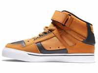 DC Shoes Jungen Ren high-top Ev - lædersko til børn Sneaker, Wheat Black, 32.5 EU
