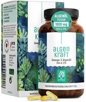 NATURTREU&reg; Omega 3 Vegan aus Algen&ouml;l &ndash; 1000mg Omega 3 Algen&ouml;l aus...