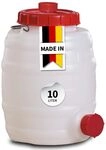 GRAF Universal-Fass 10 Liter rund aus lebensmittelechten PE - Wasserkanister,