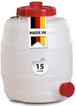 GRAF Universal-Fass 15 Liter rund aus lebensmittelechten PE - Wasserkanister,