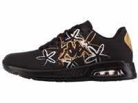 Kappa Unisex STYLECODE: 243306FL Harlem EMB FL Sneaker, Black/Gold, 36 EU