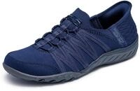 Skechers Damen Breathe Easy-Roll with Me Sneakers, Navy, 43 EU