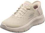 Skechers Damen Go Walk Flex Grand Entry Sneakers, Off White Textile Trim, 38.5 EU