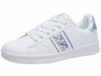 KangaROOS Damen K-Ten Base Sneaker, White/Mirror, 38 EU