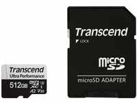 Transcend 512GB microSD mit Adapter UHS-I U3 A2 Ultra Performance TS512GUSD340S
