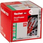 fischer DuoPower 8 x 65, Universald&uuml;bel, leistungsstarker 2-Komponenten-D&uuml;bel,