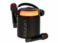 Ibiza - KARAHOME-BK - Batteriebetriebenes leichtes Karaoke-Lautsprechersystem mit