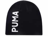PUMA Unisex Classic Cuffless Beanie Hat, Marineblau/Weiß, Einheitsgröße EU