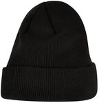 Build Your Brand Heavy Knit Beanie, Black, one Size