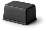 Butterdose, 125 g, schwarze Keramik, 9,5 x 7 x 6 cm